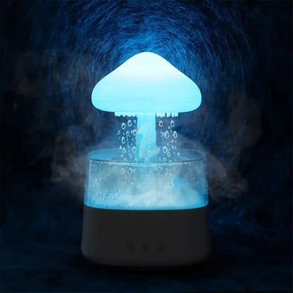 Rain cloud humidifier, mushroom humidifier, cloud humidifier with adjustable LED lights, rain cloud diffuser, remote control Zenbeak